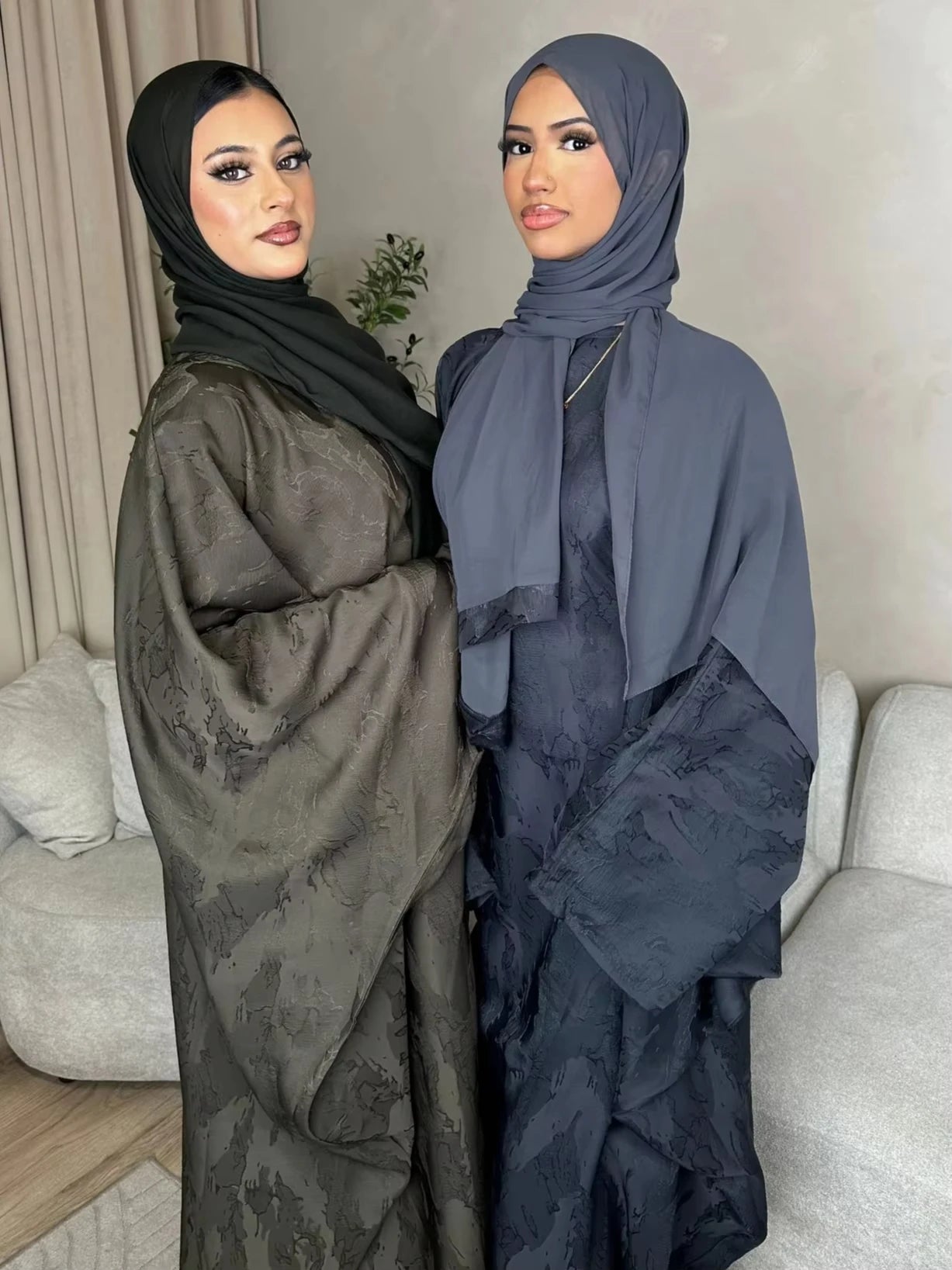 Butterfly abaya modest dress