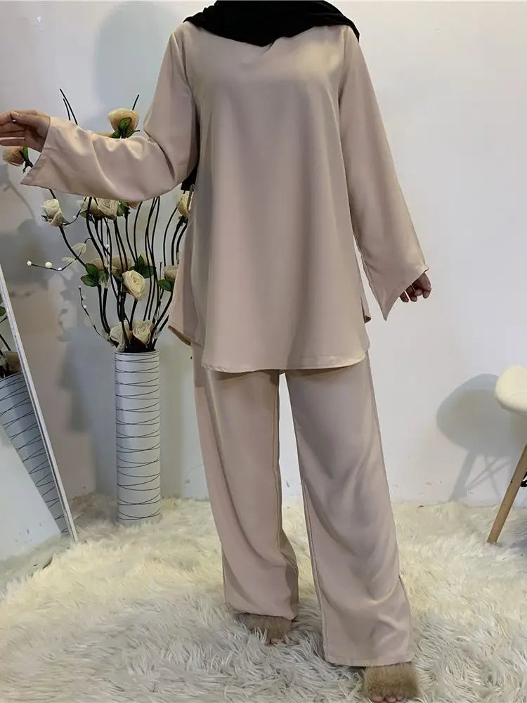 two-piece top and pants set
