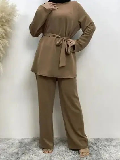 two-piece top and pants set