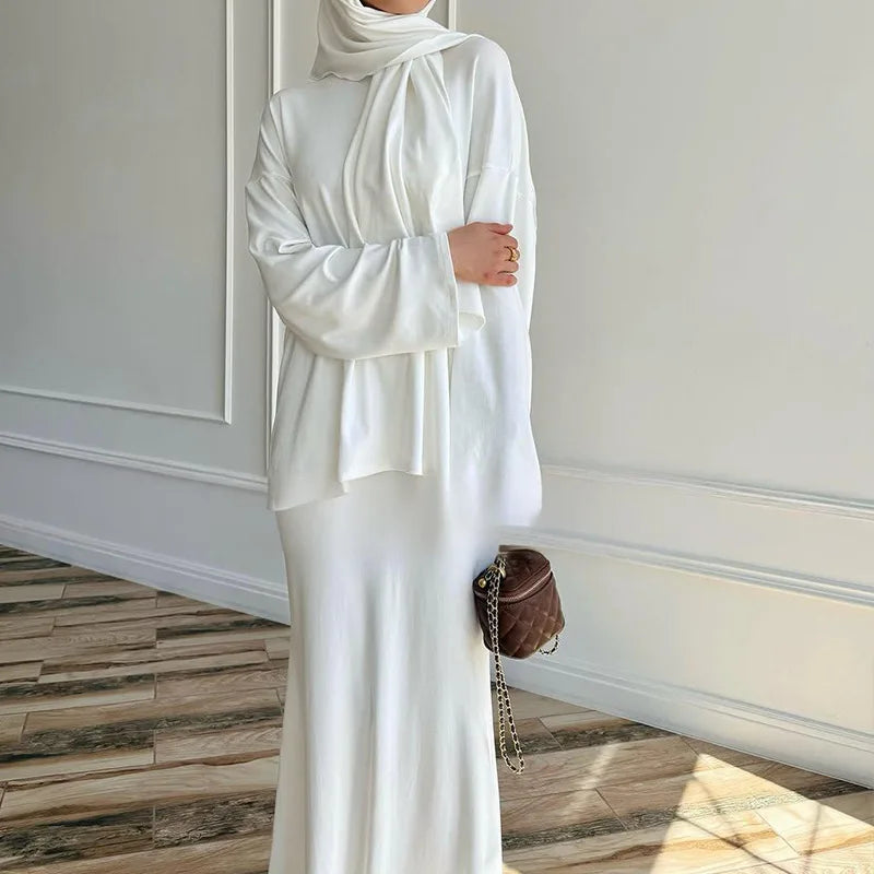 3pcs hijab, skirt and shirt new 2025