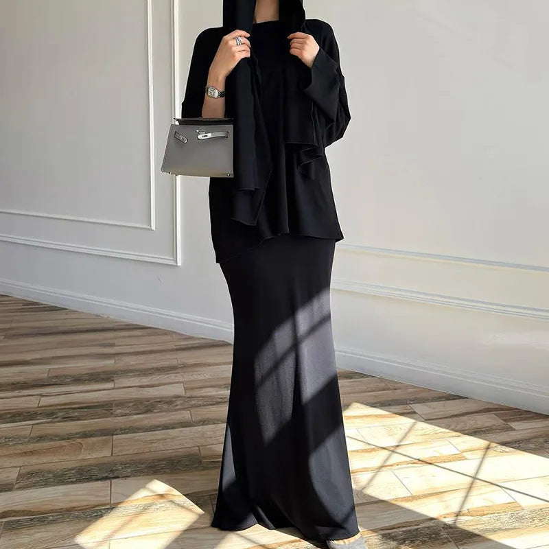 3pcs hijab, skirt and shirt new 2025