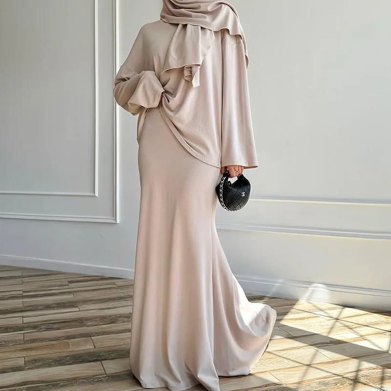 3pcs hijab, skirt and shirt new 2025