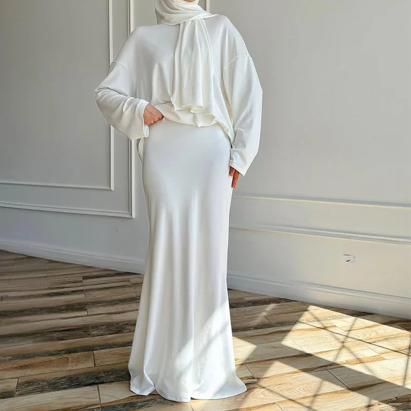 3pcs hijab, skirt and shirt new 2025