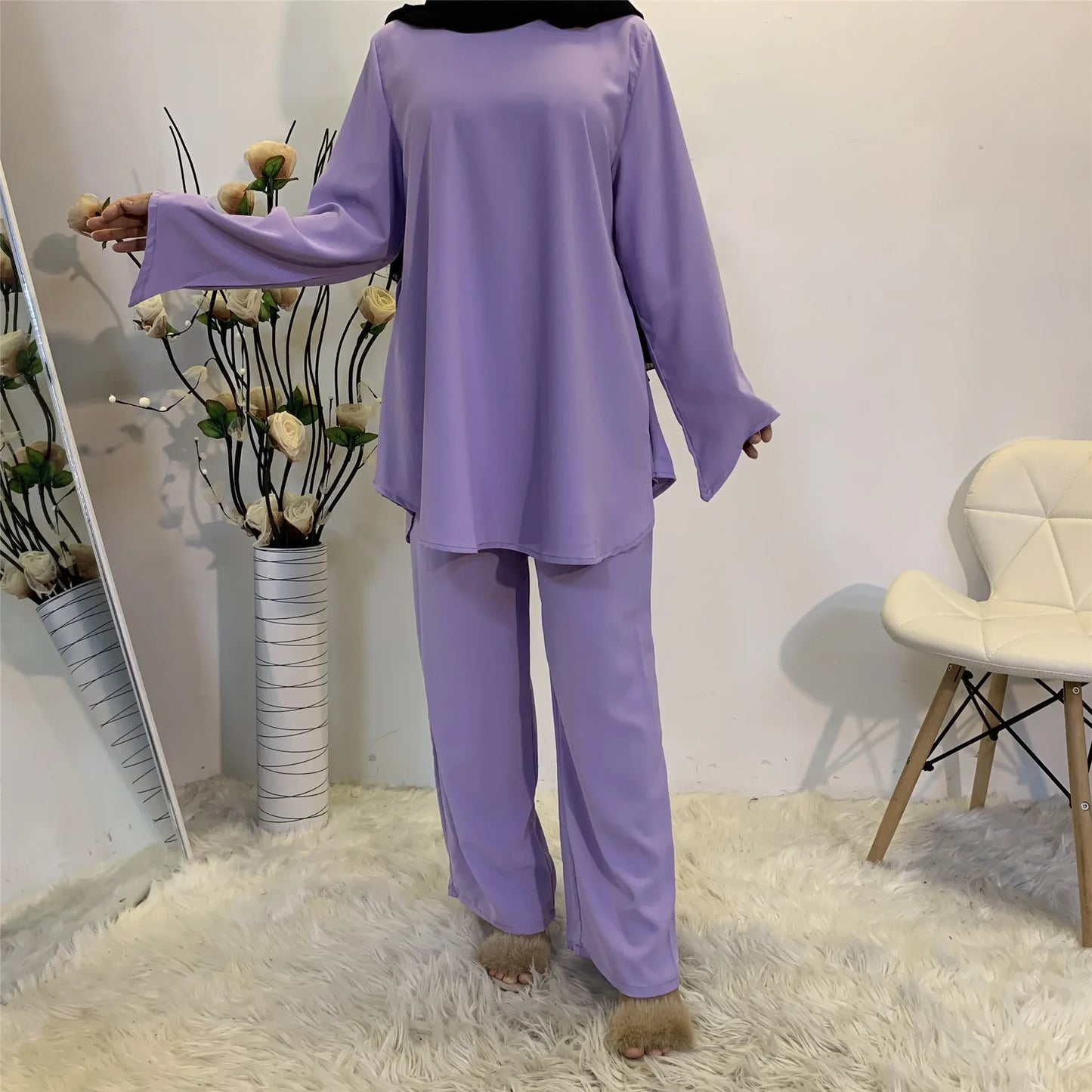 Two-pieces Abaya Turkish, Top&Pants