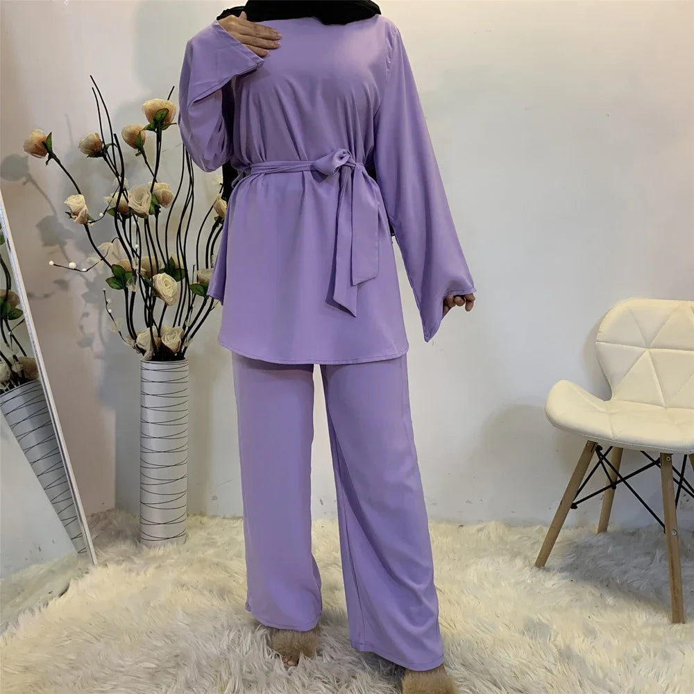 Two-pieces Abaya Turkish, Top&Pants