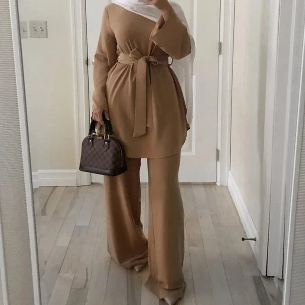 Two-pieces Abaya Turkish, Top&Pants