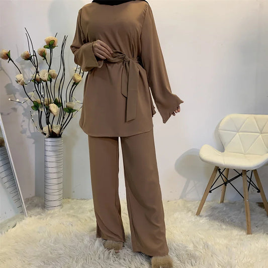 Two-pieces Abaya Turkish, Top&Pants