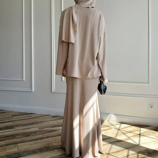 3pcs hijab, skirt and shirt new 2025