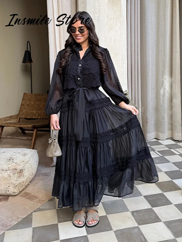 Hollow Out Women's Long dress