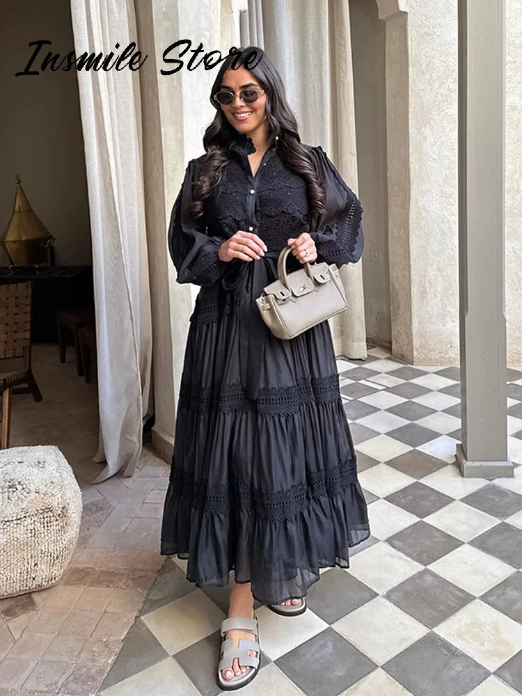 Hollow Out Women's Long dress